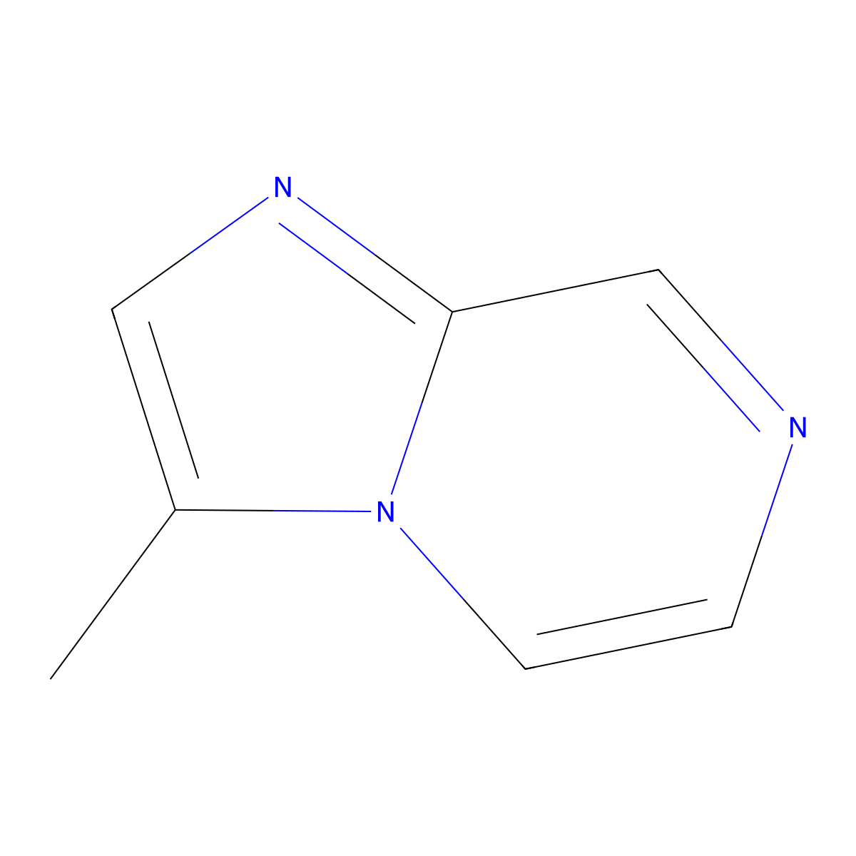 3-Methylimidazo[1,2-a]pyrazine molecular structure, CAS 33668-81-4