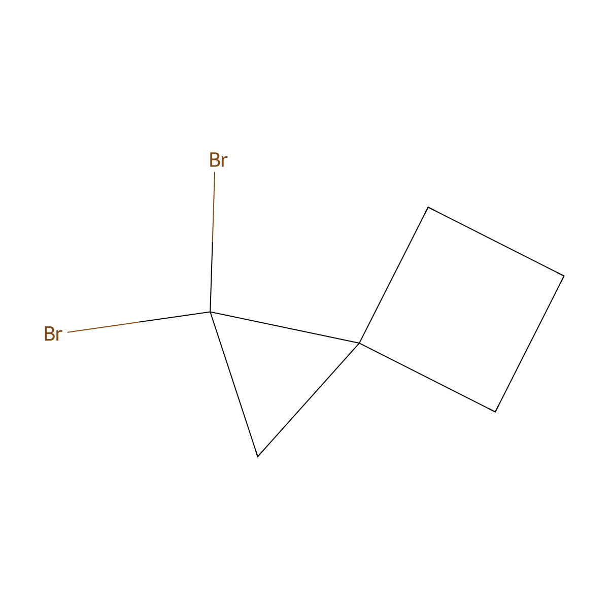 1,1-Dibromospiro[2.3]hexane molecular structure, CAS 33669-81-7