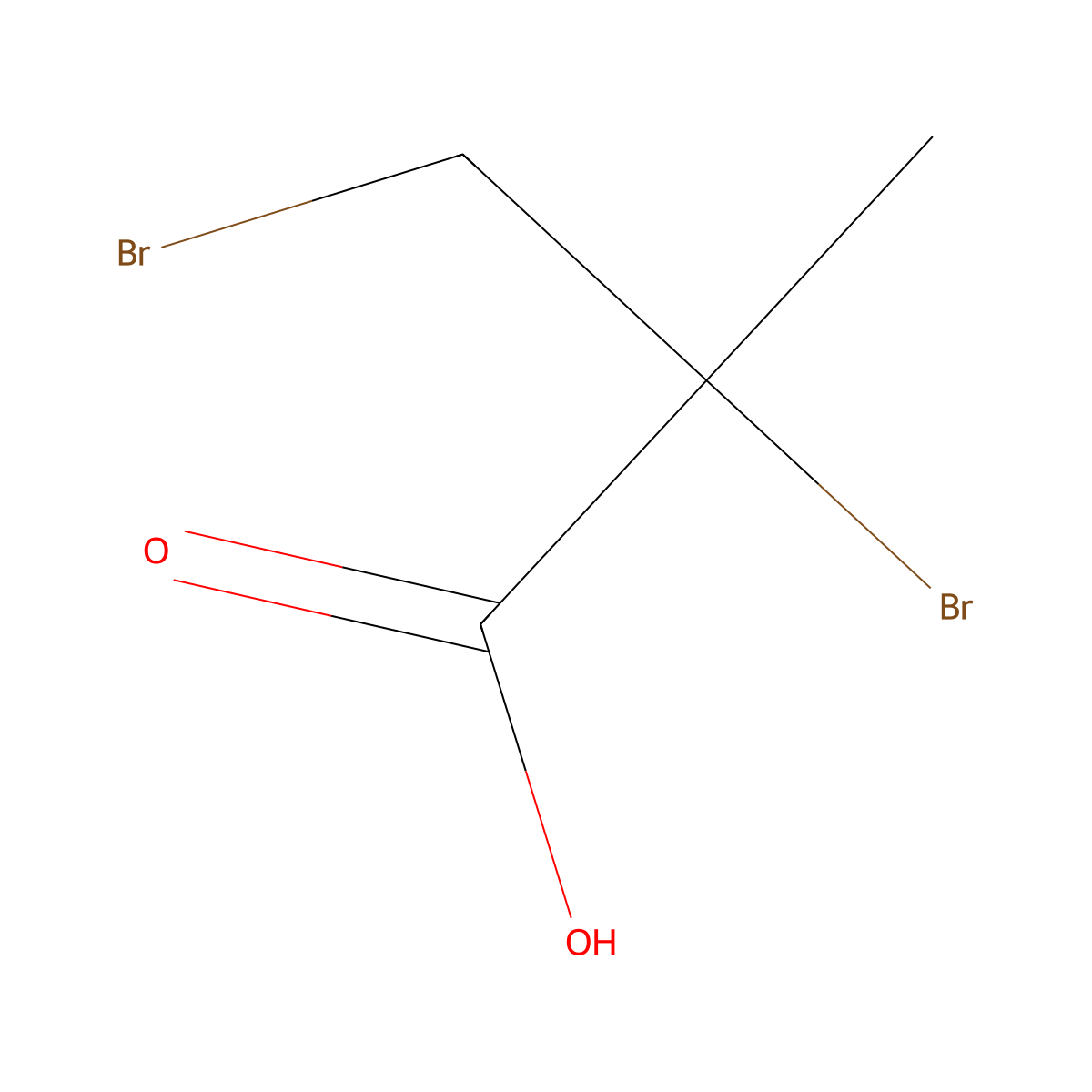 2,3-Dibromo-2-methylpropanoic acid molecular structure, CAS 33673-74-4
