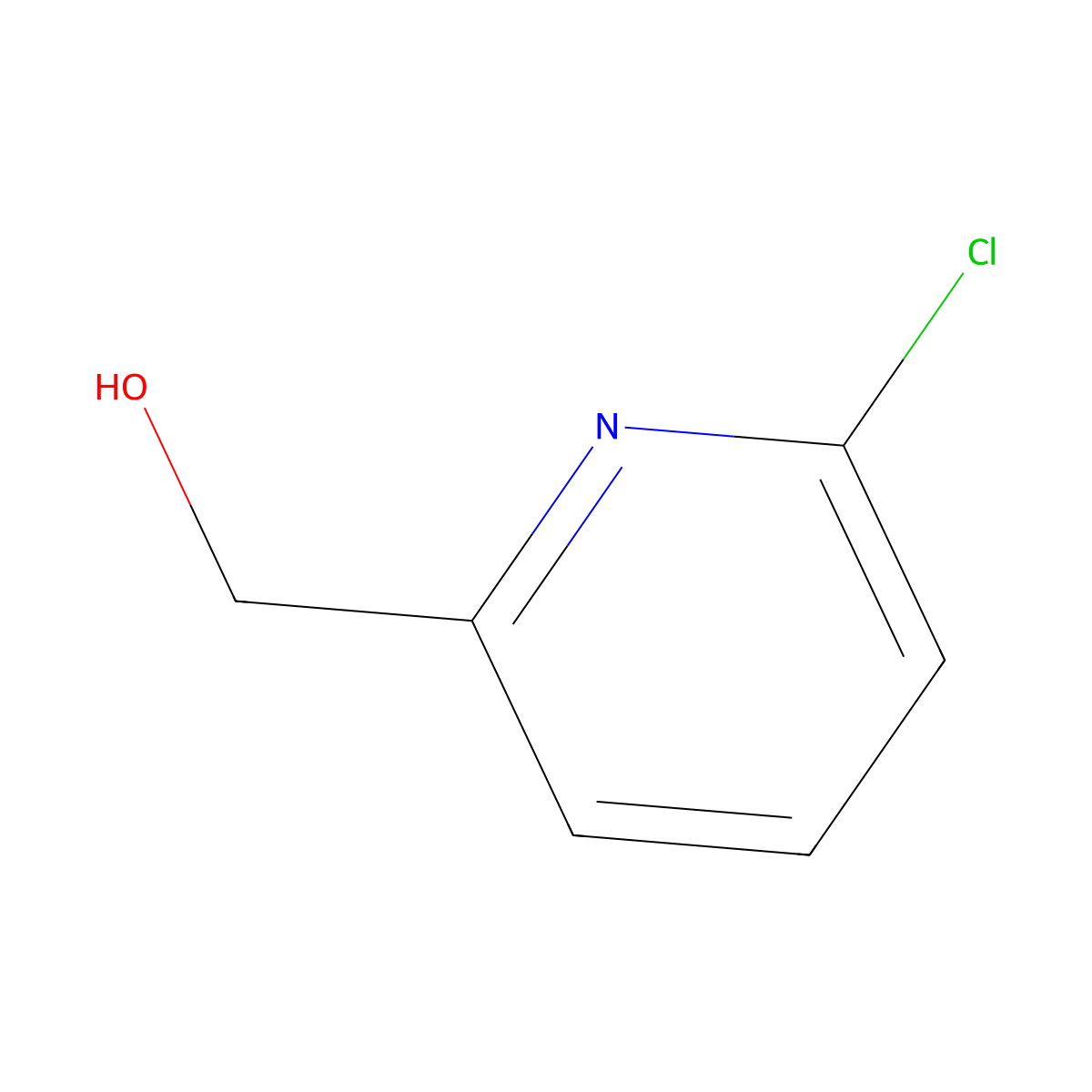 (6-Chloropyridin-2-yl)methanol molecular structure, CAS 33674-97-4