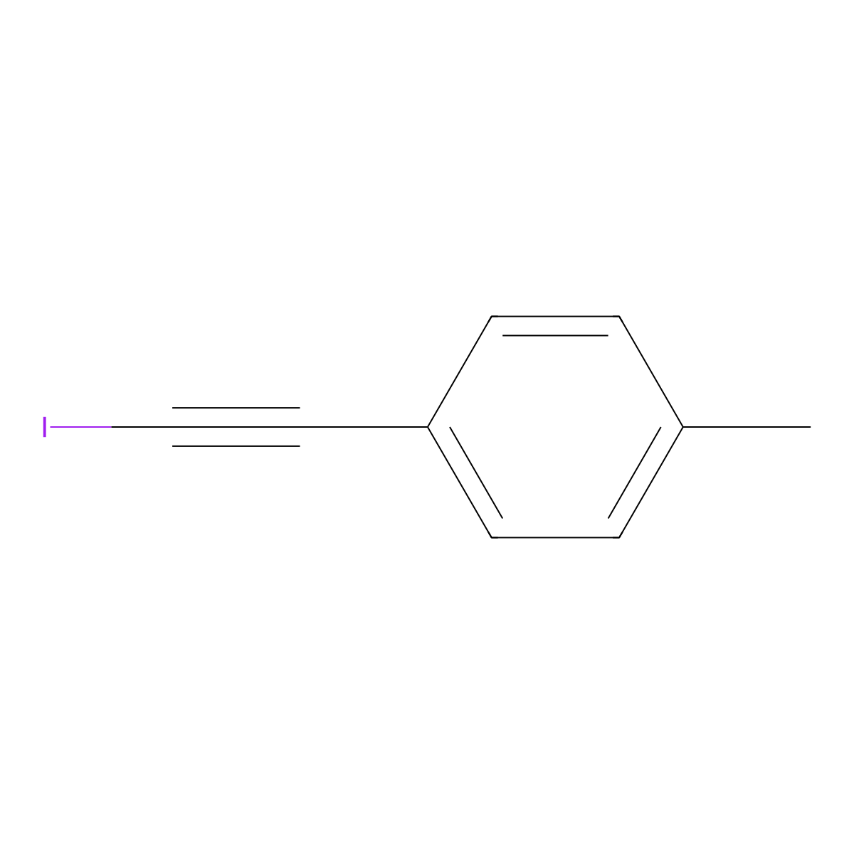 1-(2-Iodoethynyl)-4-Methylbenzene molecular structure, CAS 33675-56-8