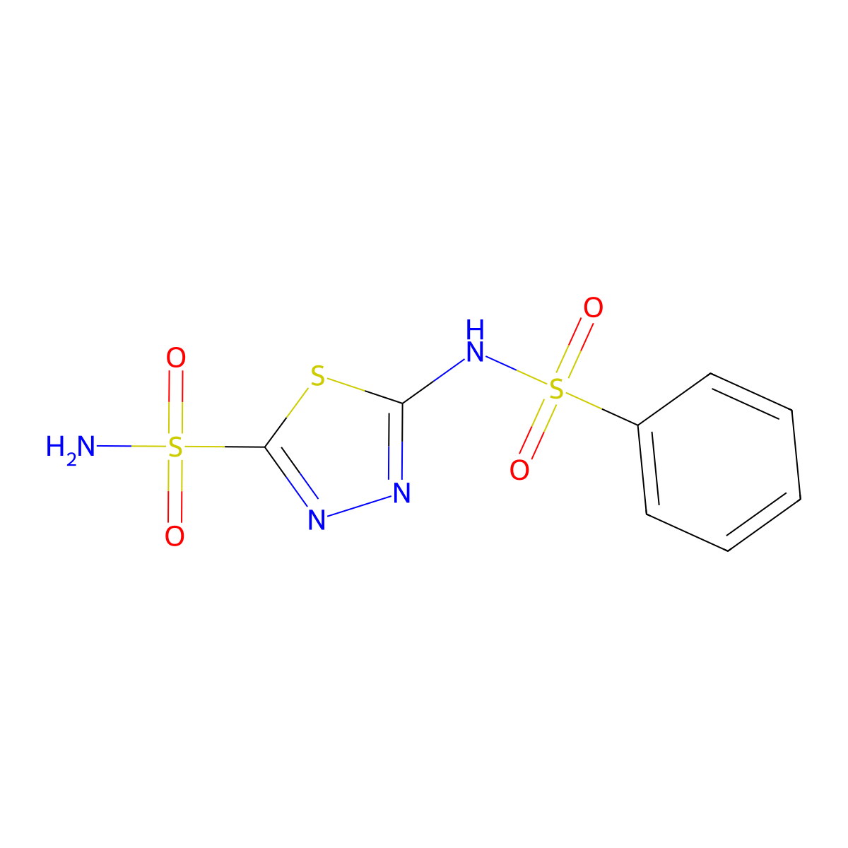 Benzolamide molecular structure, CAS 3368-13-6
