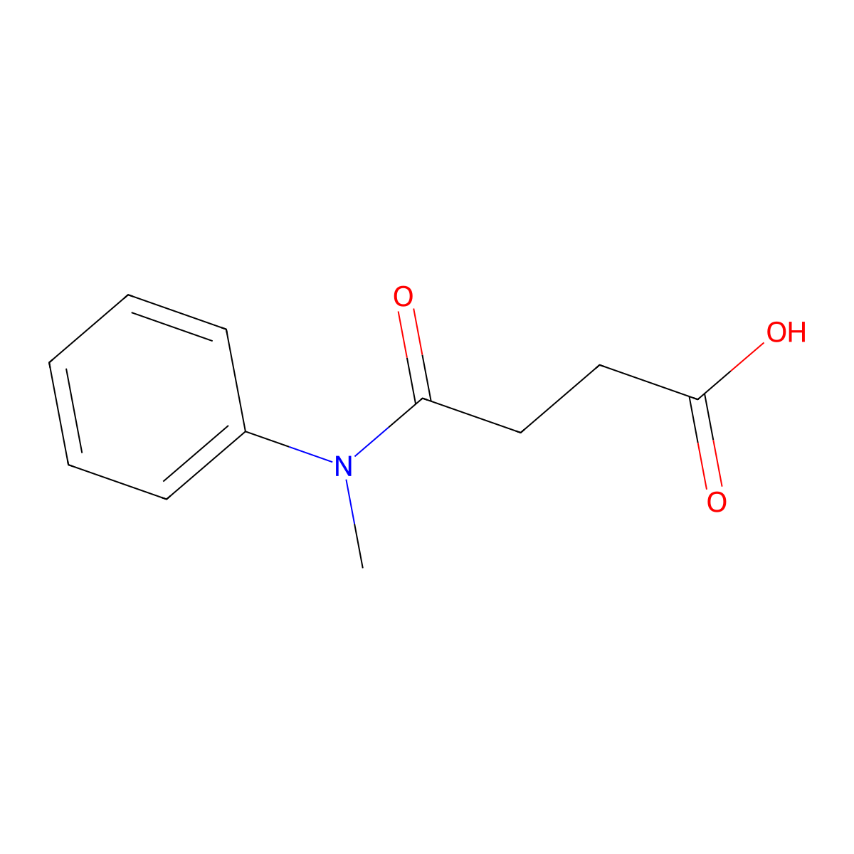4-[Methyl(phenyl)amino]-4-oxobutanoic acid molecular structure, CAS 33684-12-7