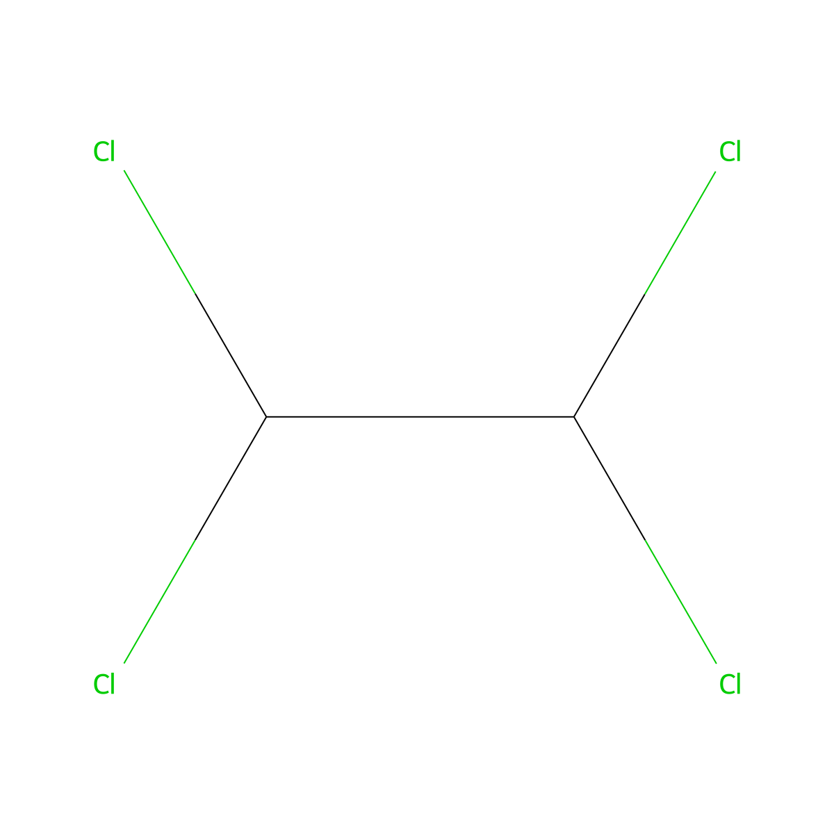 1,1,2,2-Tetrachloro-(1,2-2H2)ethane molecular structure, CAS 33685-54-0