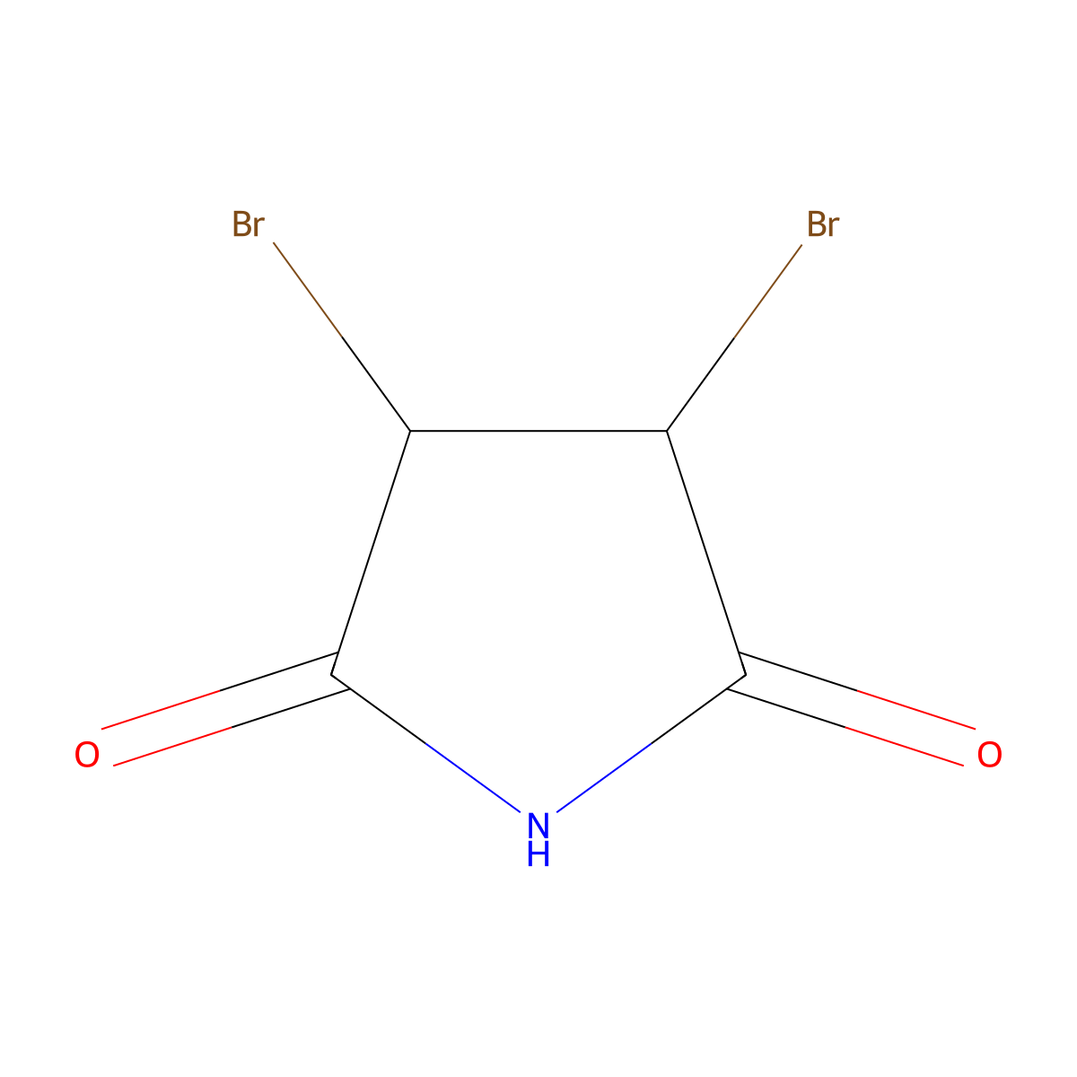 3,4-Dibromopyrrolidine-2,5-dione molecular structure, CAS 33685-65-3