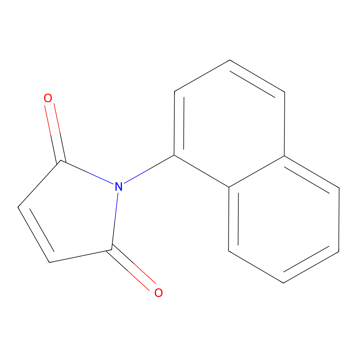 1-(naphthalen-1-yl)-2,5-dihydro-1H-pyrrole-2,5-dione molecular structure, CAS 3369-39-9