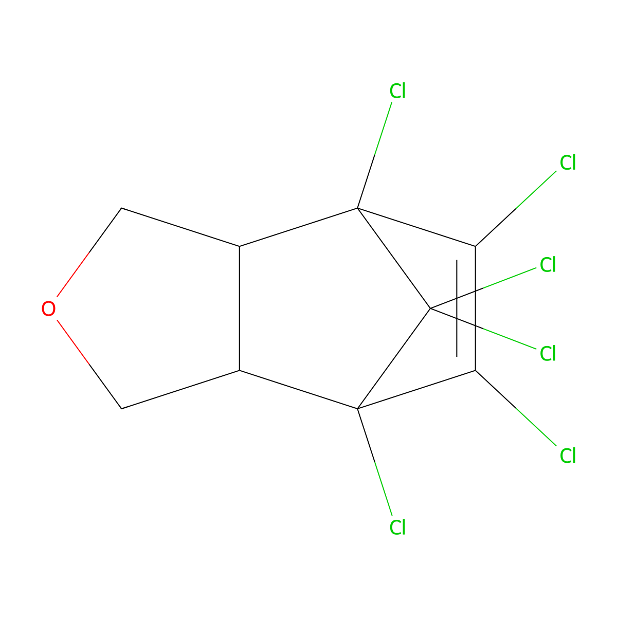Endosulfan ether molecular structure, CAS 3369-52-6