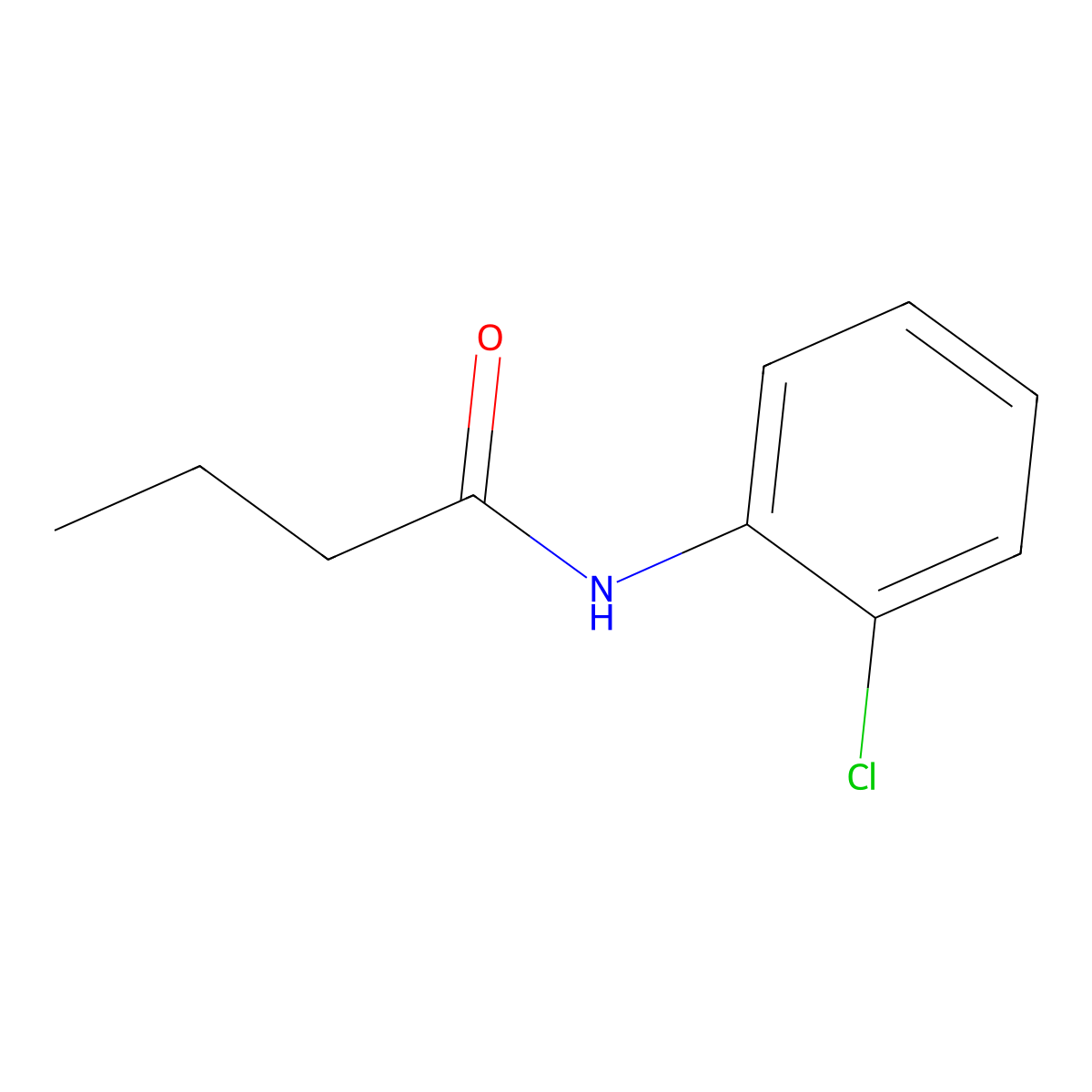 N-(2-Chlorophenyl)butanamide molecular structure, CAS 33694-15-4