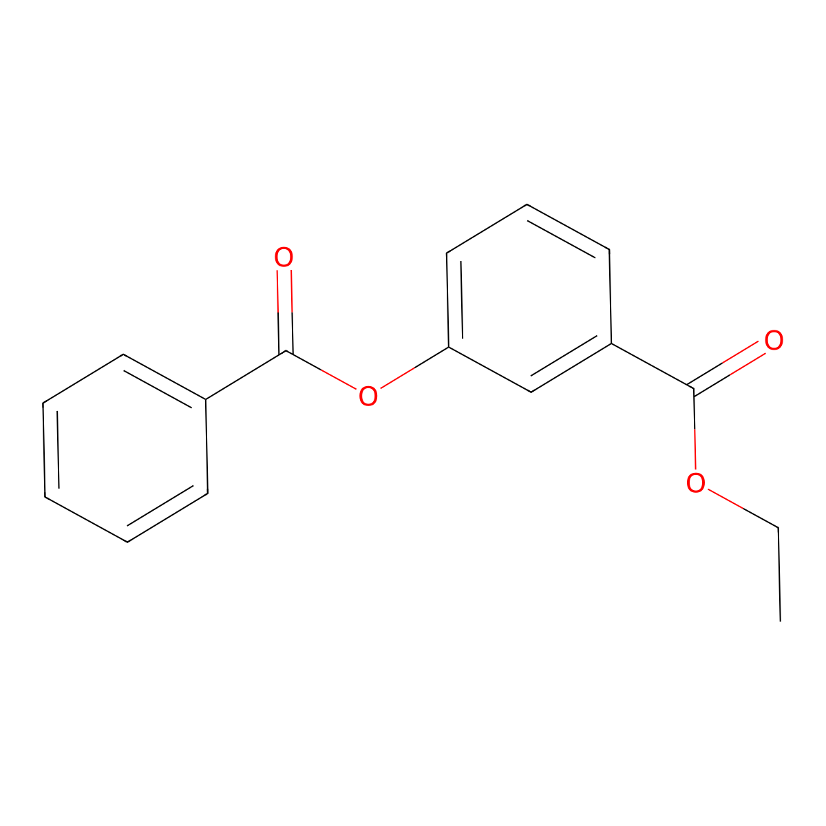 Ethyl 3-(benzoyloxy)benzoate molecular structure, CAS 33696-05-8