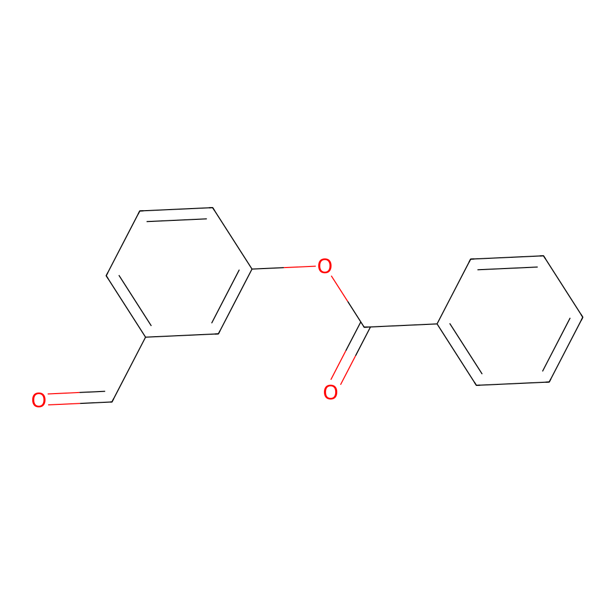 3-Formylphenyl benzoate molecular structure, CAS 33696-06-9