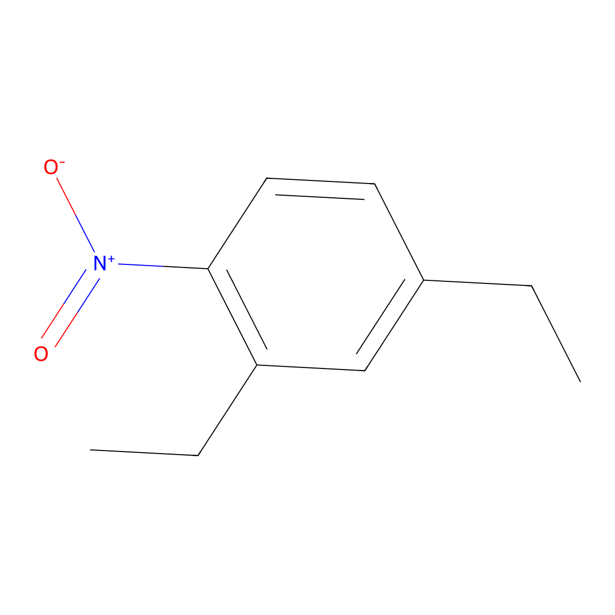 2,4-Diethyl-1-nitrobenzene molecular structure, CAS 33696-10-5