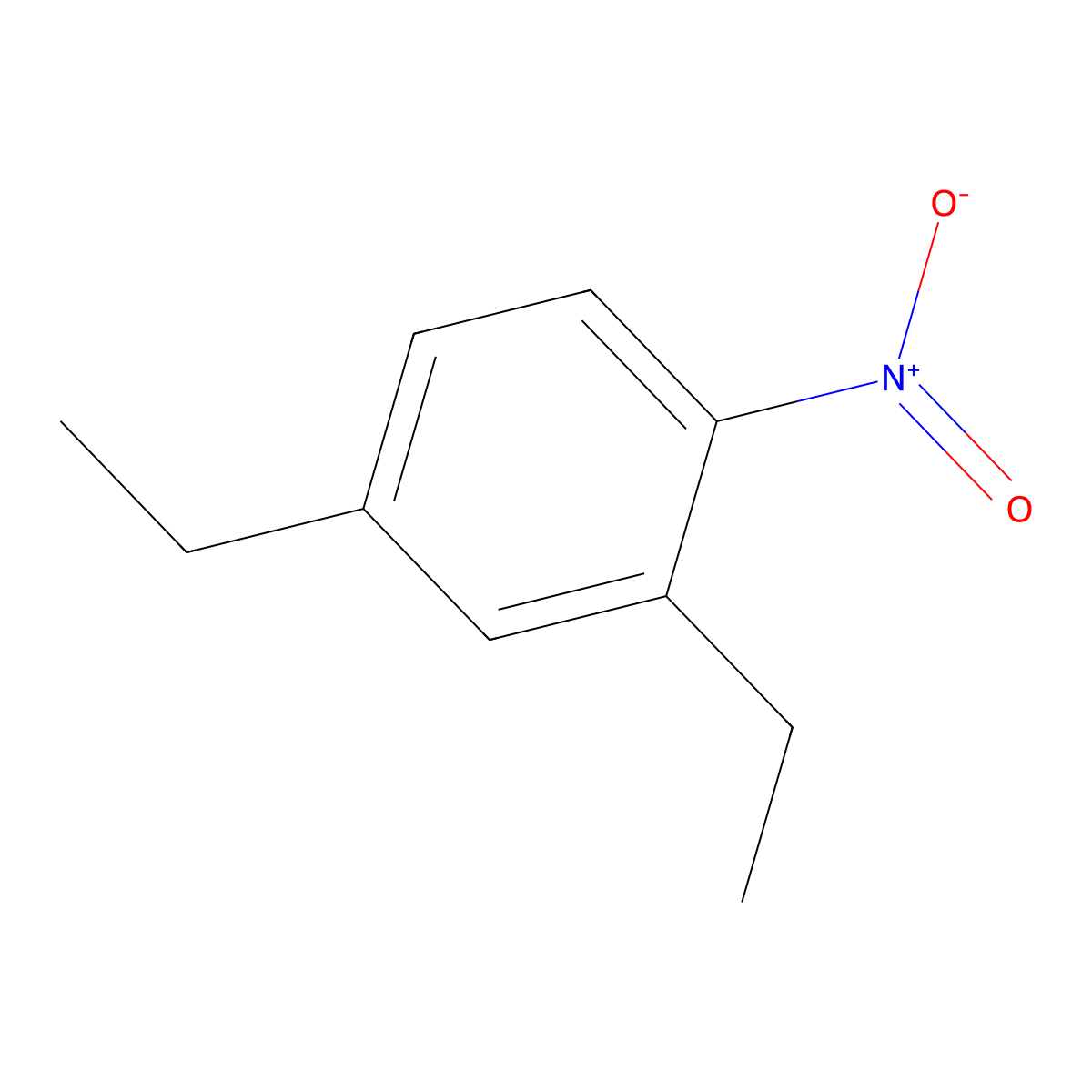 2,4-Diethyl-1-nitrobenzene molecular structure, CAS 33696-10-5