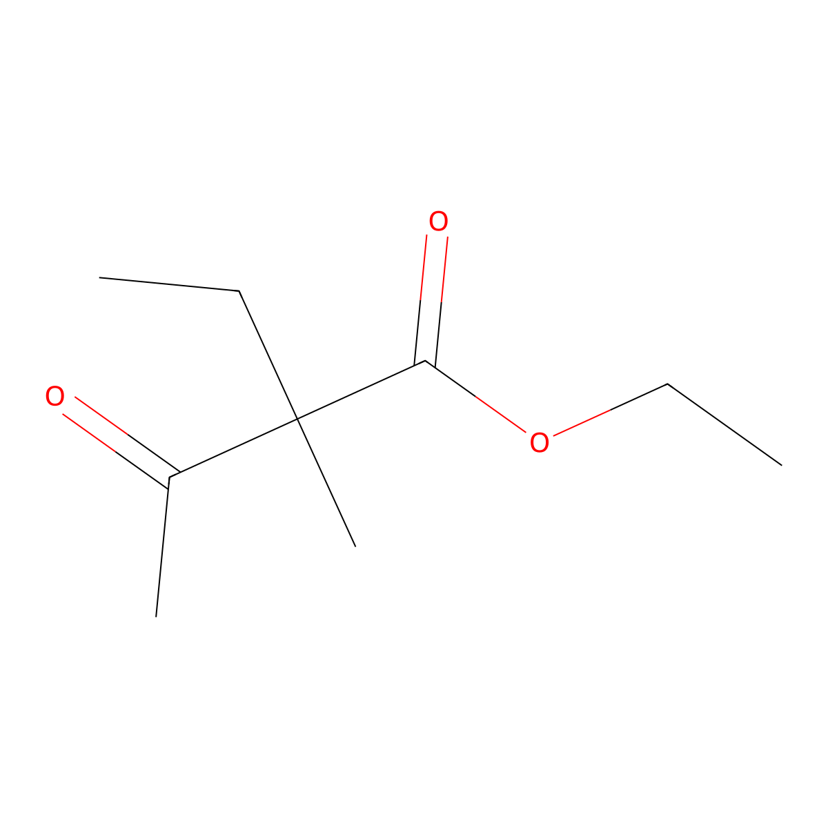 Ethyl 2-Ethyl-2-methylacetoacetate molecular structure, CAS 33697-53-9