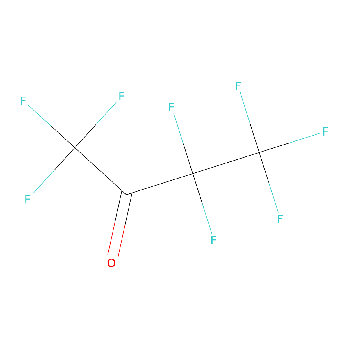 Perfluoro-2-butanone molecular structure, CAS 337-20-2
