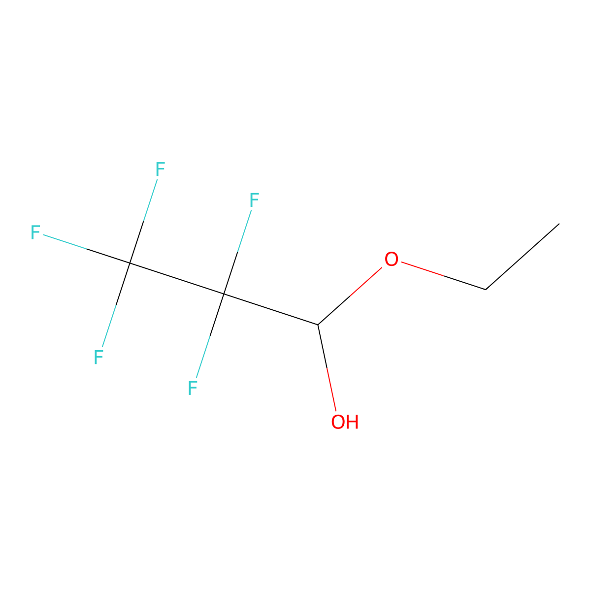 1-Propanol, 1-ethoxy-2,2,3,3,3-pentafluoro- molecular structure, CAS 337-28-0