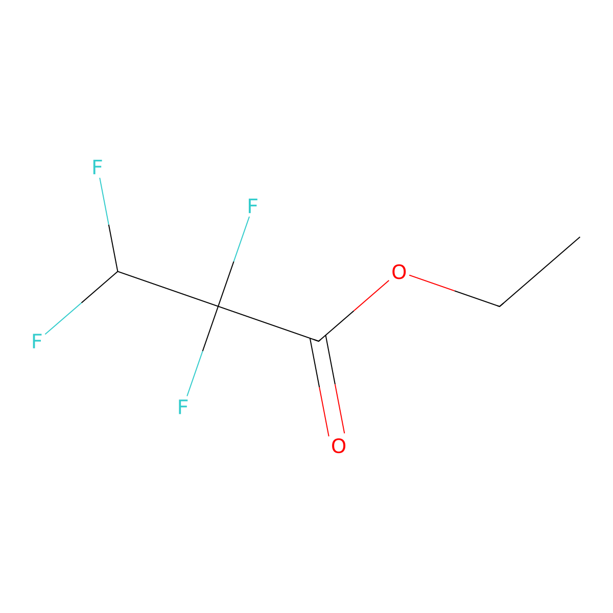Ethyl 2,2,3,3-tetrafluoropropanoate molecular structure, CAS 337-82-6