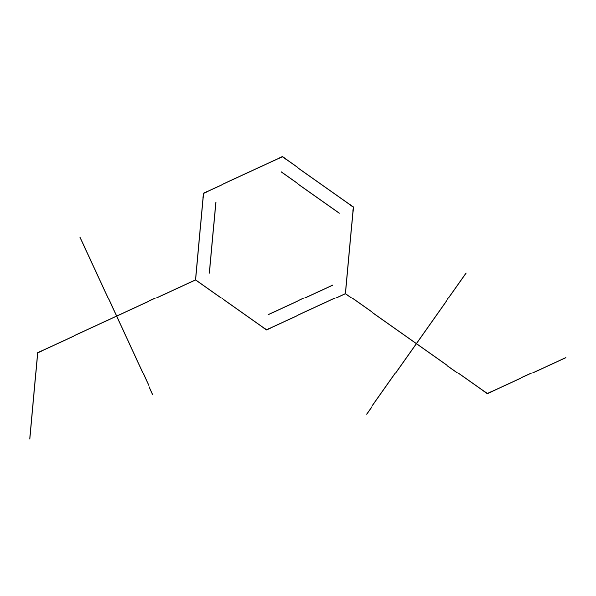 Benzene, 1,3-bis(1,1-dimethylpropyl)- molecular structure, CAS 3370-27-2