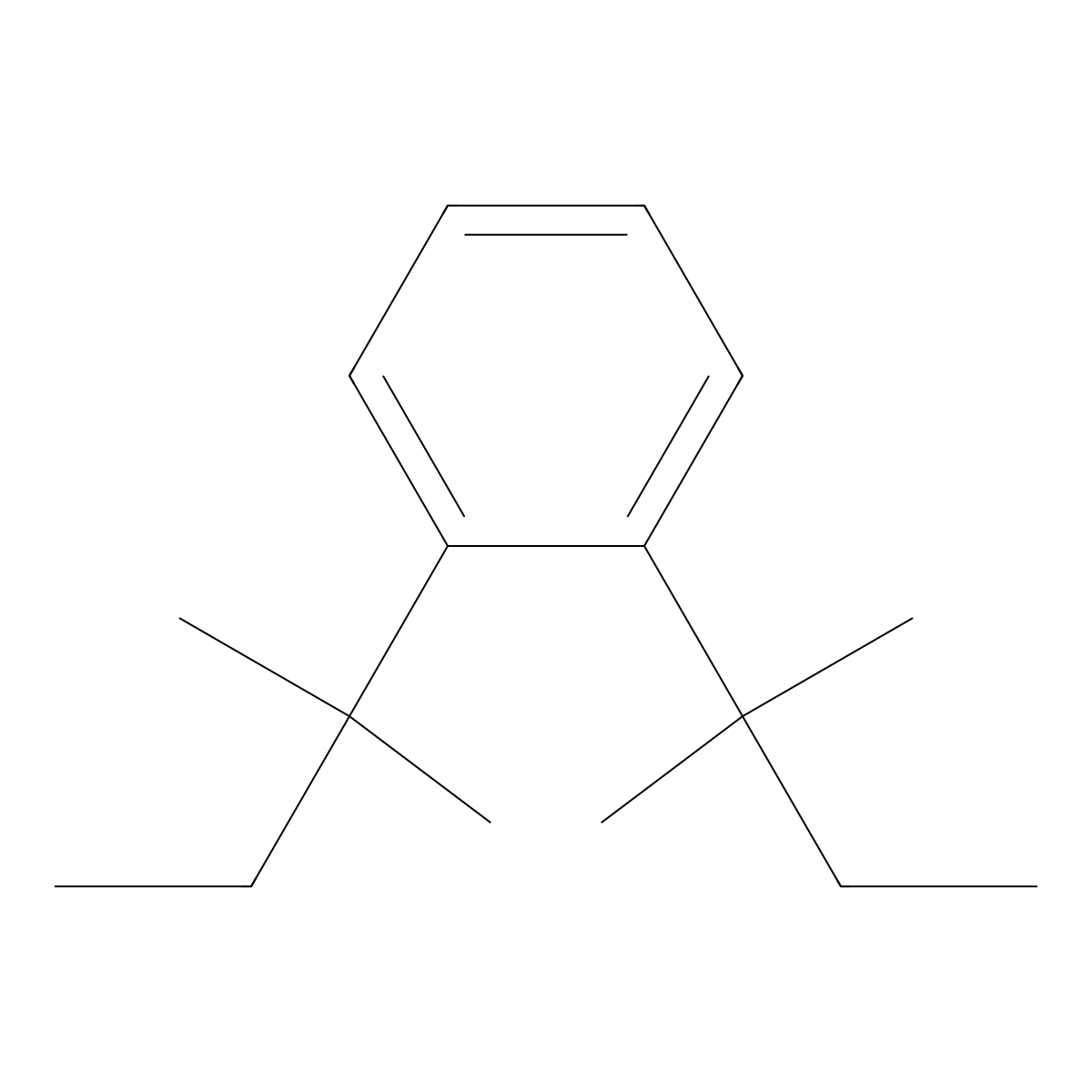 Benzene, 1,2-bis(1,1-dimethylpropyl)- molecular structure, CAS 3370-28-3