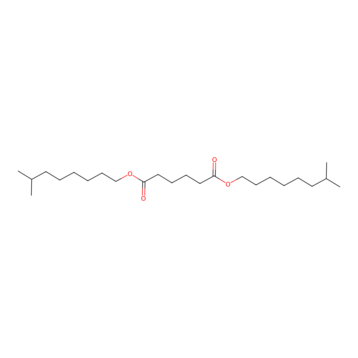Diisononyl Adipate molecular structure, CAS 33703-08-1