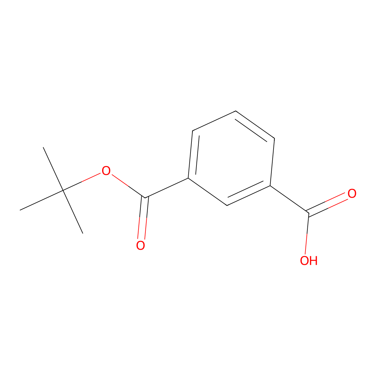3-(tert-Butoxycarbonyl)benzoic acid molecular structure, CAS 33704-19-7