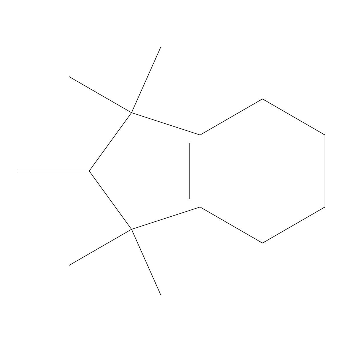 1H-Indene, 2,3,4,5,6,7-hexahydro-1,1,2,3,3-pentamethyl- molecular structure, CAS 33704-59-5