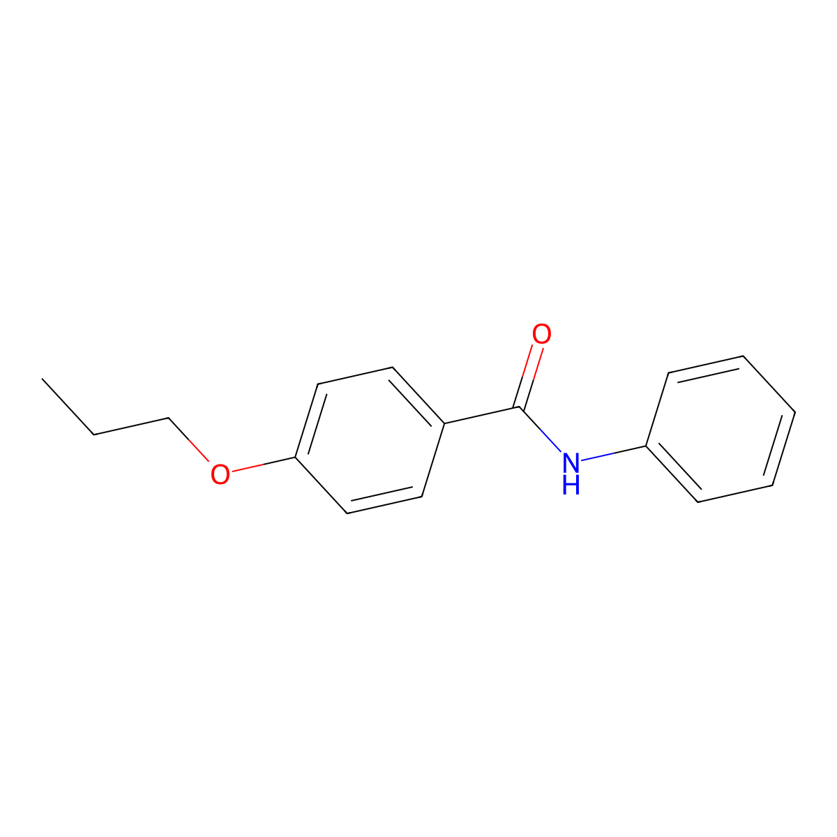 N-phenyl-4-propoxybenzamide molecular structure, CAS 33707-62-9