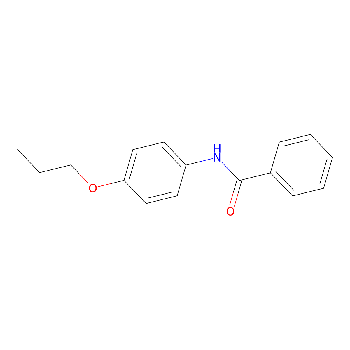 N-(4-propoxyphenyl)benzamide molecular structure, CAS 33707-63-0