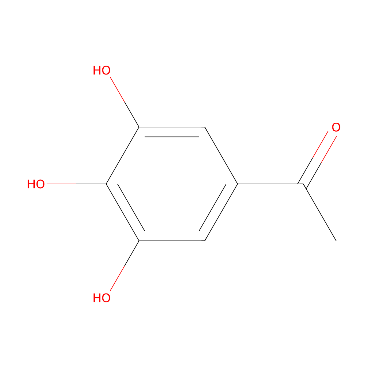 3',4',5'-Trihydroxyacetophenone molecular structure, CAS 33709-29-4