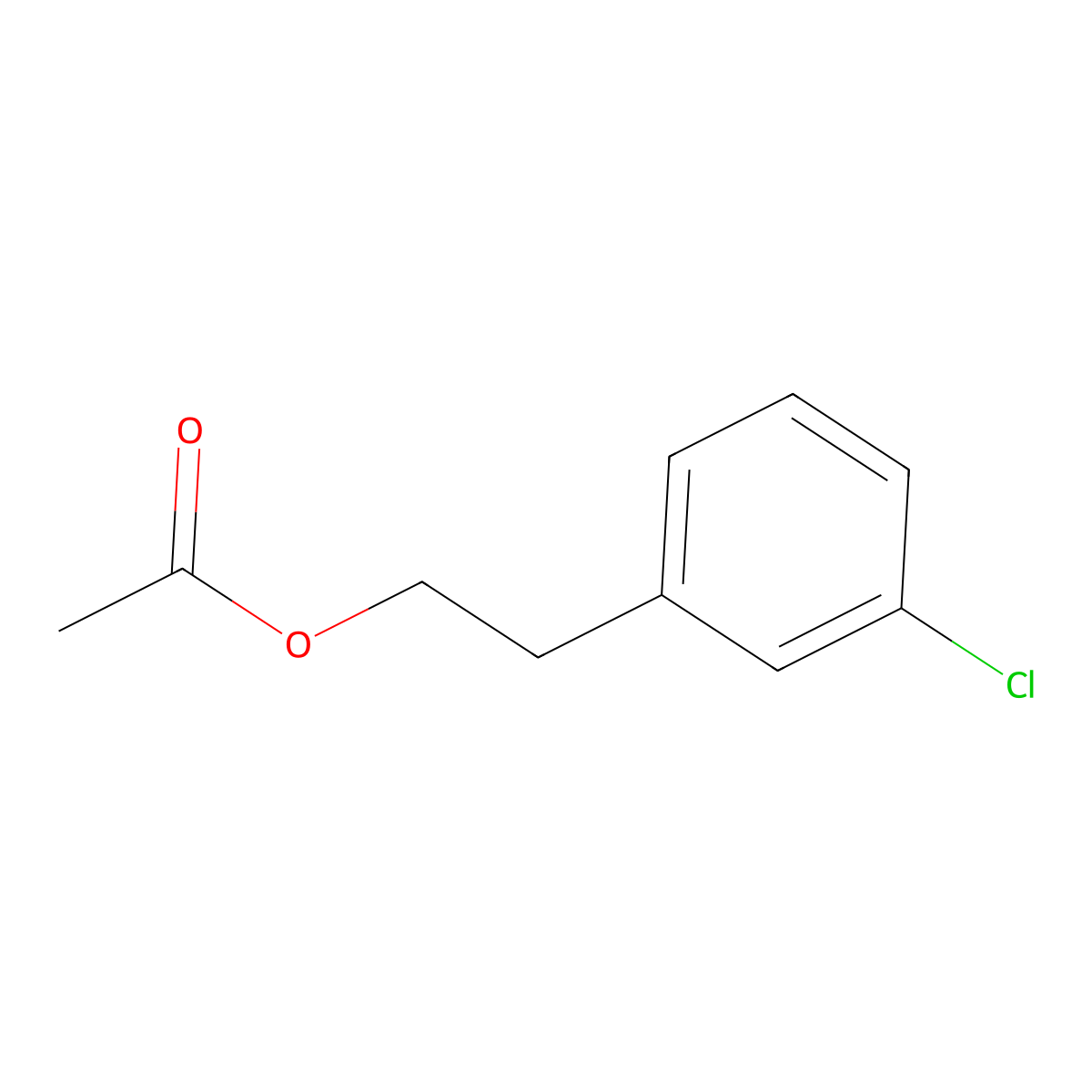 Phenethyl alcohol, m-chloro-, acetate molecular structure, CAS 33709-41-0
