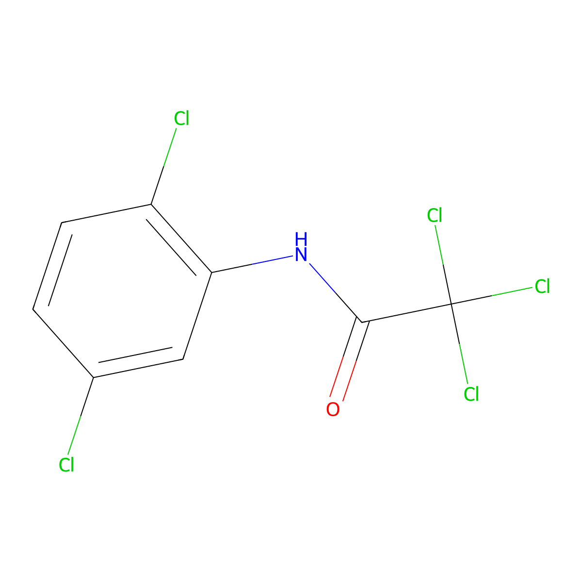 2,2,2-Trichloro-n-(2,5-dichlorophenyl)acetamide molecular structure, CAS 33715-64-9