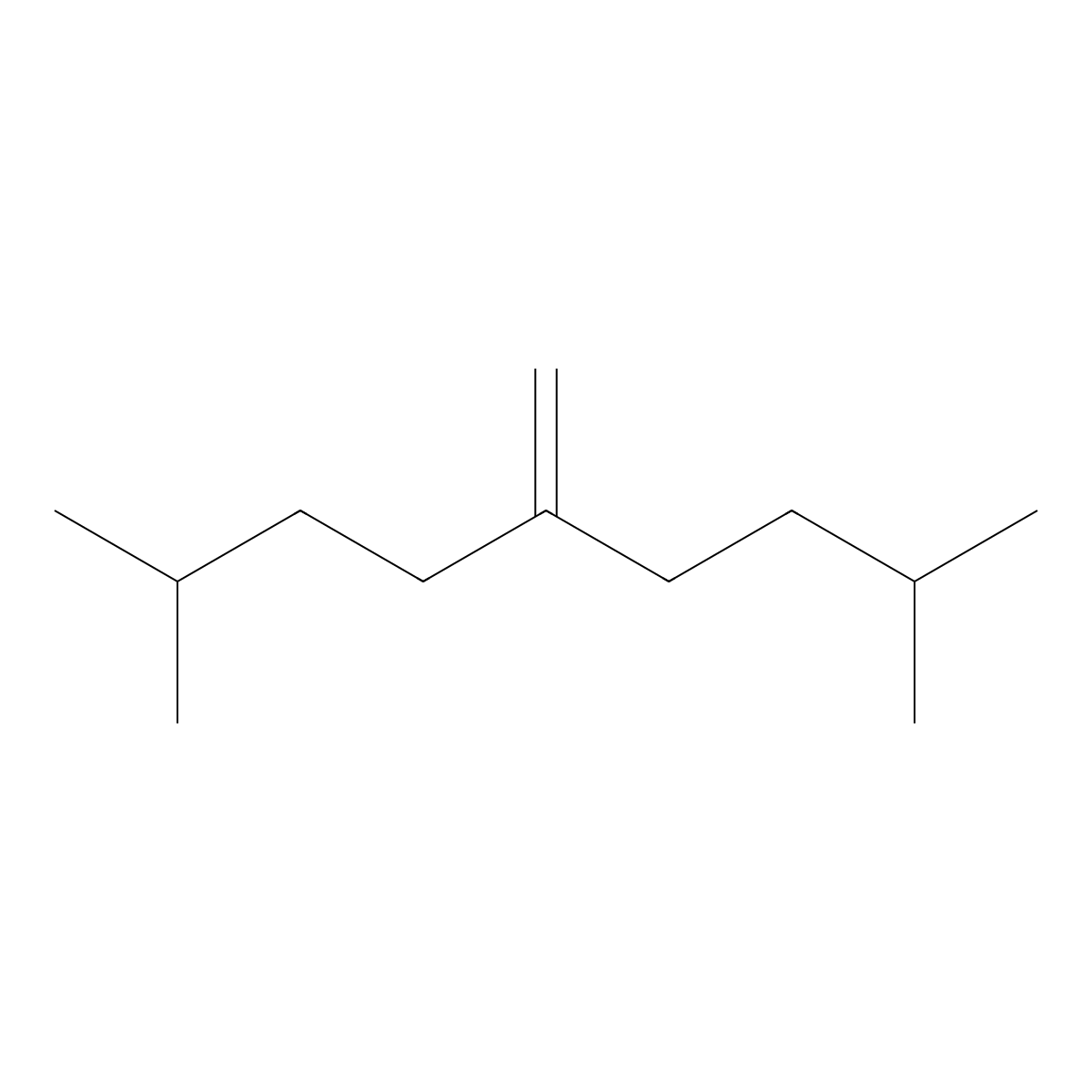 2,8-Dimethyl-5-methylidenenonane molecular structure, CAS 33717-92-9
