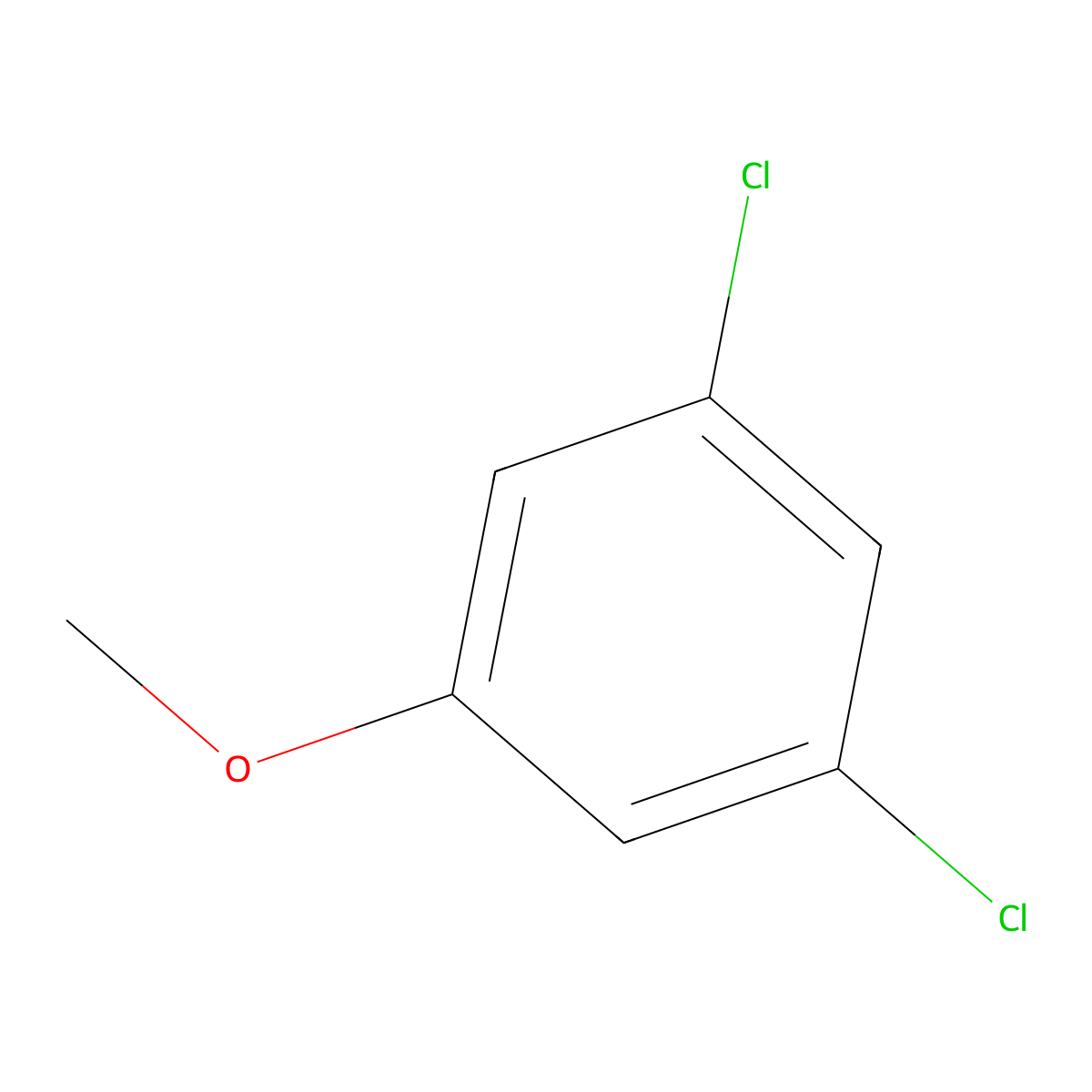 3,5-Dichloroanisole molecular structure, CAS 33719-74-3