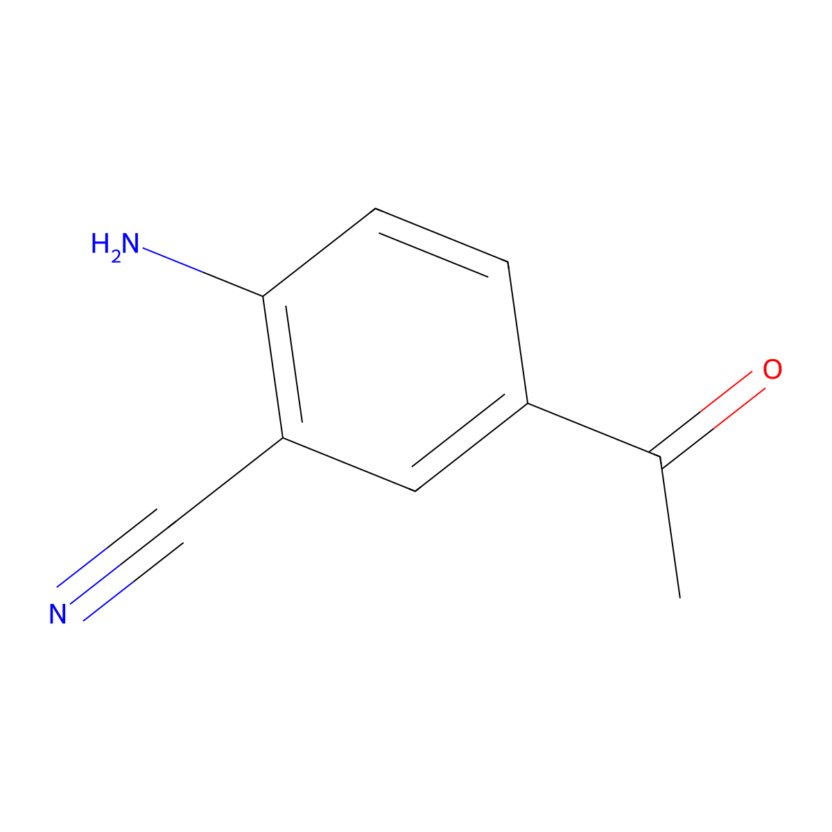 5-Acetyl-2-aminobenzonitrile molecular structure, CAS 33720-71-7