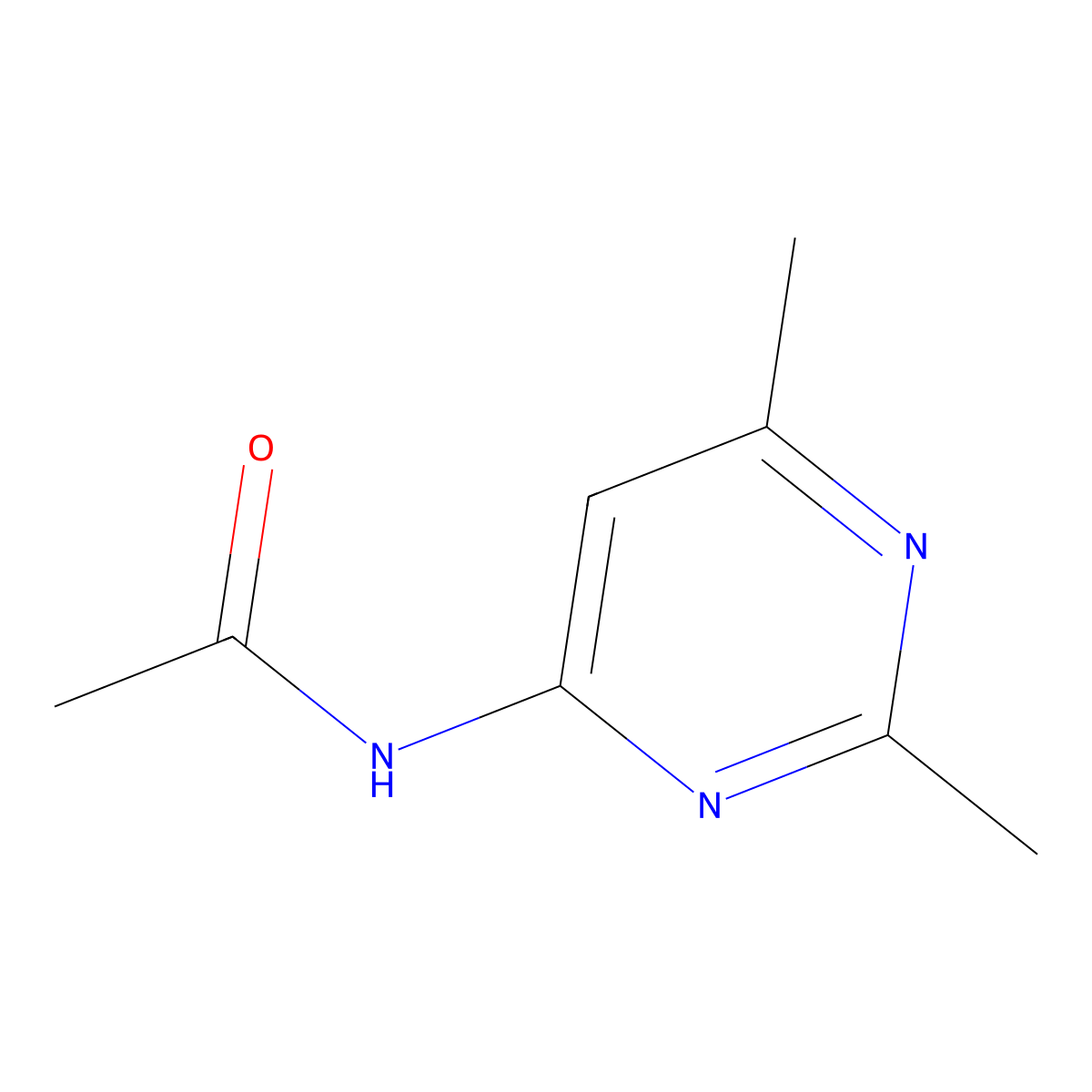 N-(2,6-dimethylpyrimidin-4-yl)acetamide molecular structure, CAS 33721-00-5