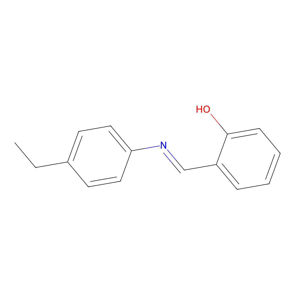 (6E)-6-[(4-ethylanilino)methylidene]cyclohexa-2,4-dien-1-one molecular structure, CAS 33721-62-9