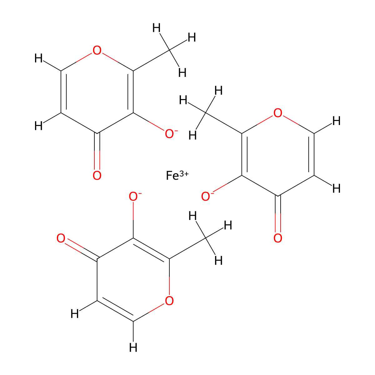 Ferric Maltol molecular structure, CAS 33725-54-1