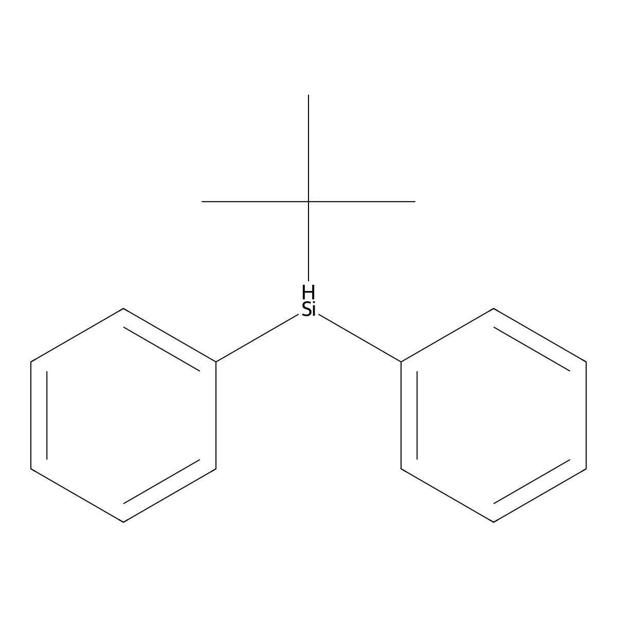 tert-Butyl(diphenyl)silane molecular structure, CAS 33729-92-9