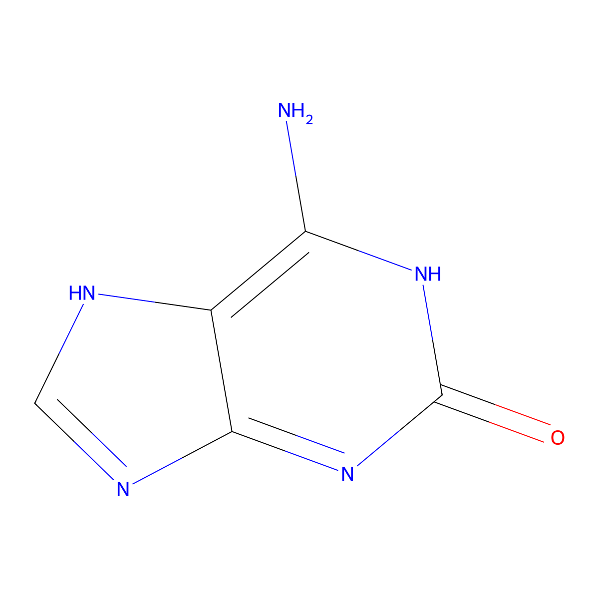 Isoguanine molecular structure, CAS 3373-53-3