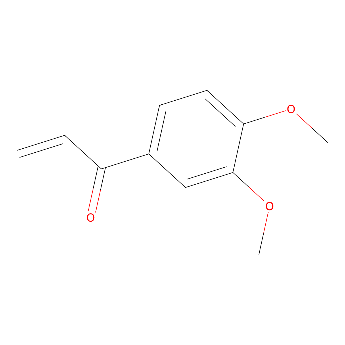 2-Propen-1-one, 1-(3,4-dimethoxyphenyl)- molecular structure, CAS 33731-40-7