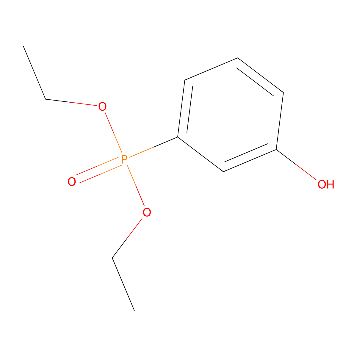 Diethyl 3-hydroxyphenylphosphonate molecular structure, CAS 33733-32-3