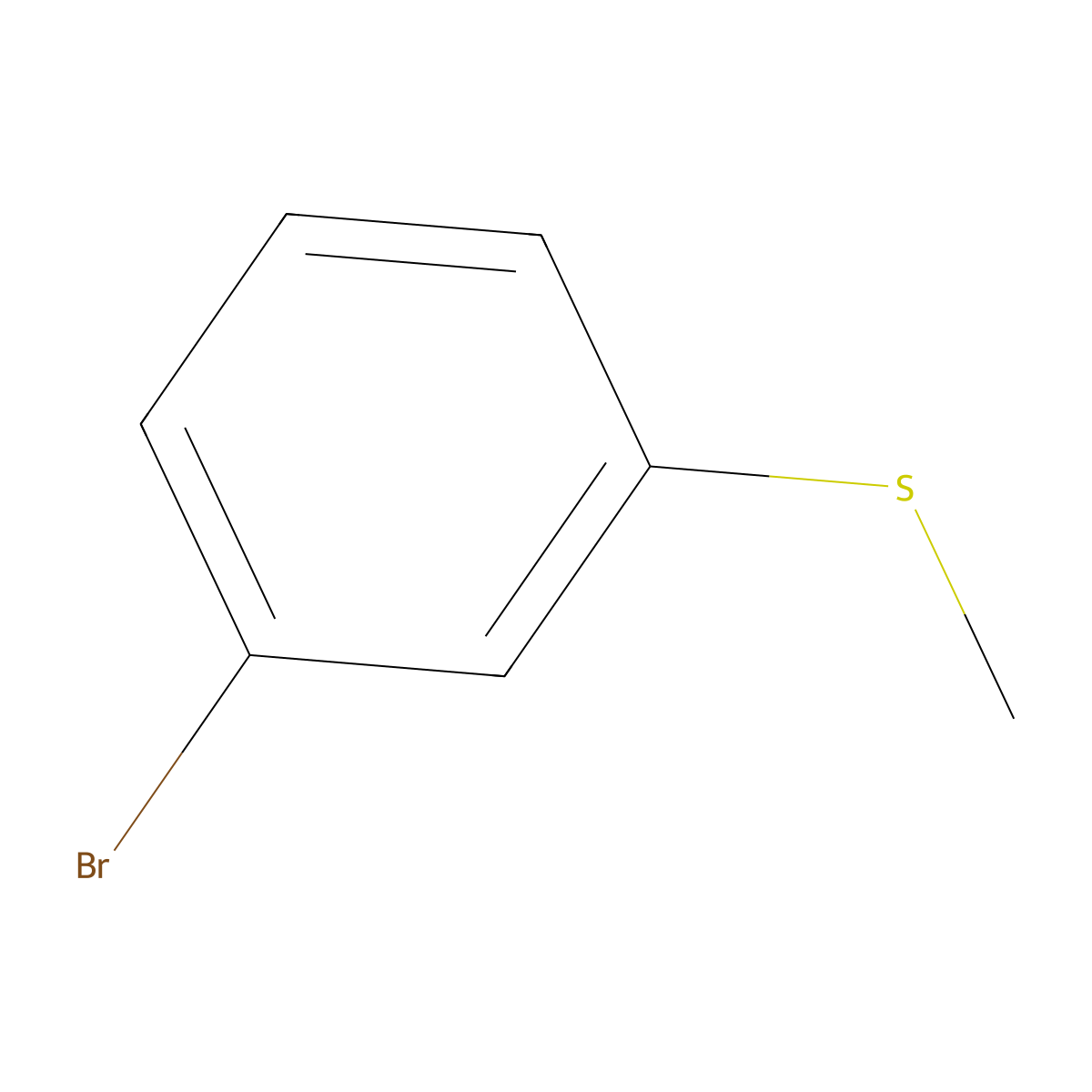 3-Bromothioanisole molecular structure, CAS 33733-73-2