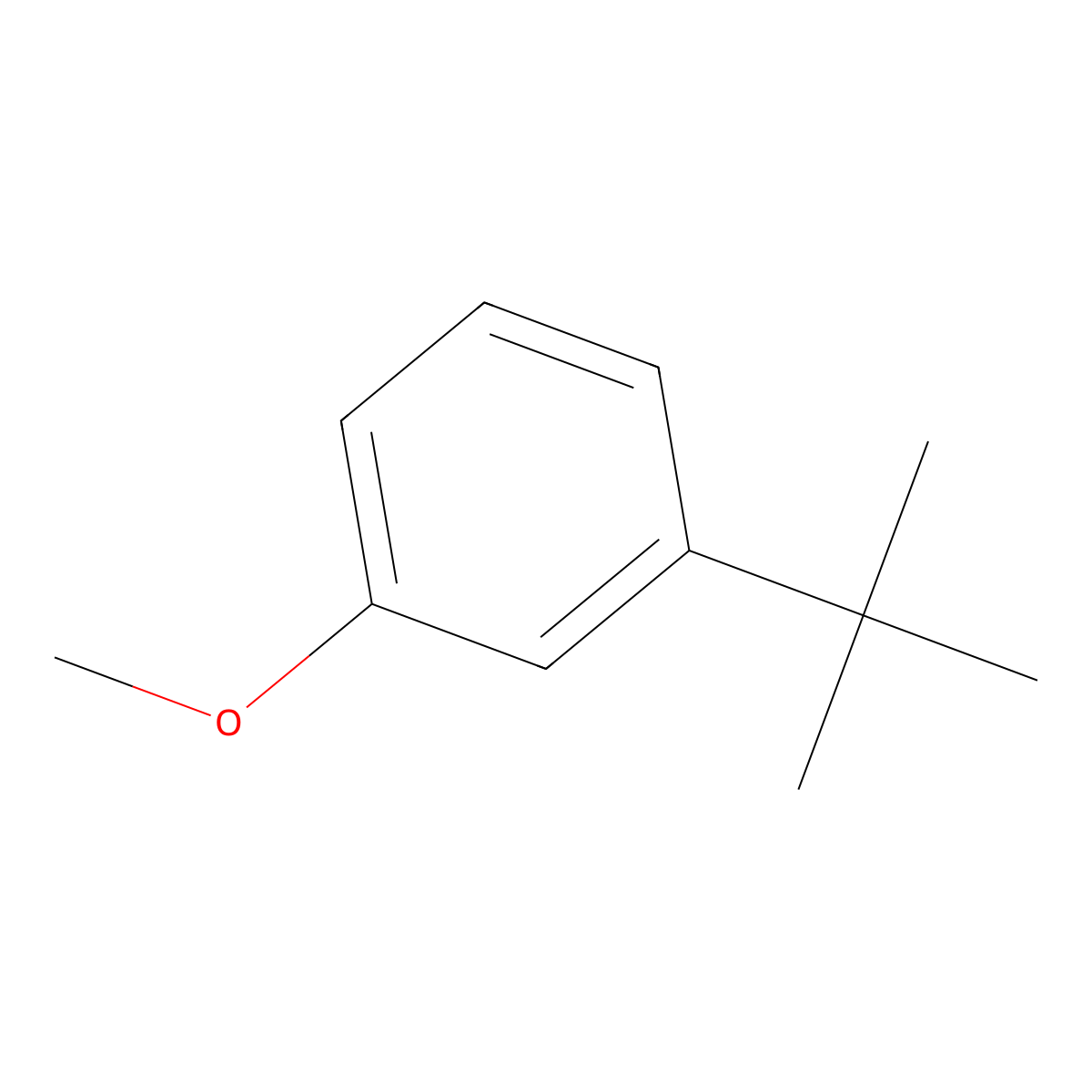 1-Tert-butyl-3-methoxybenzene molecular structure, CAS 33733-83-4