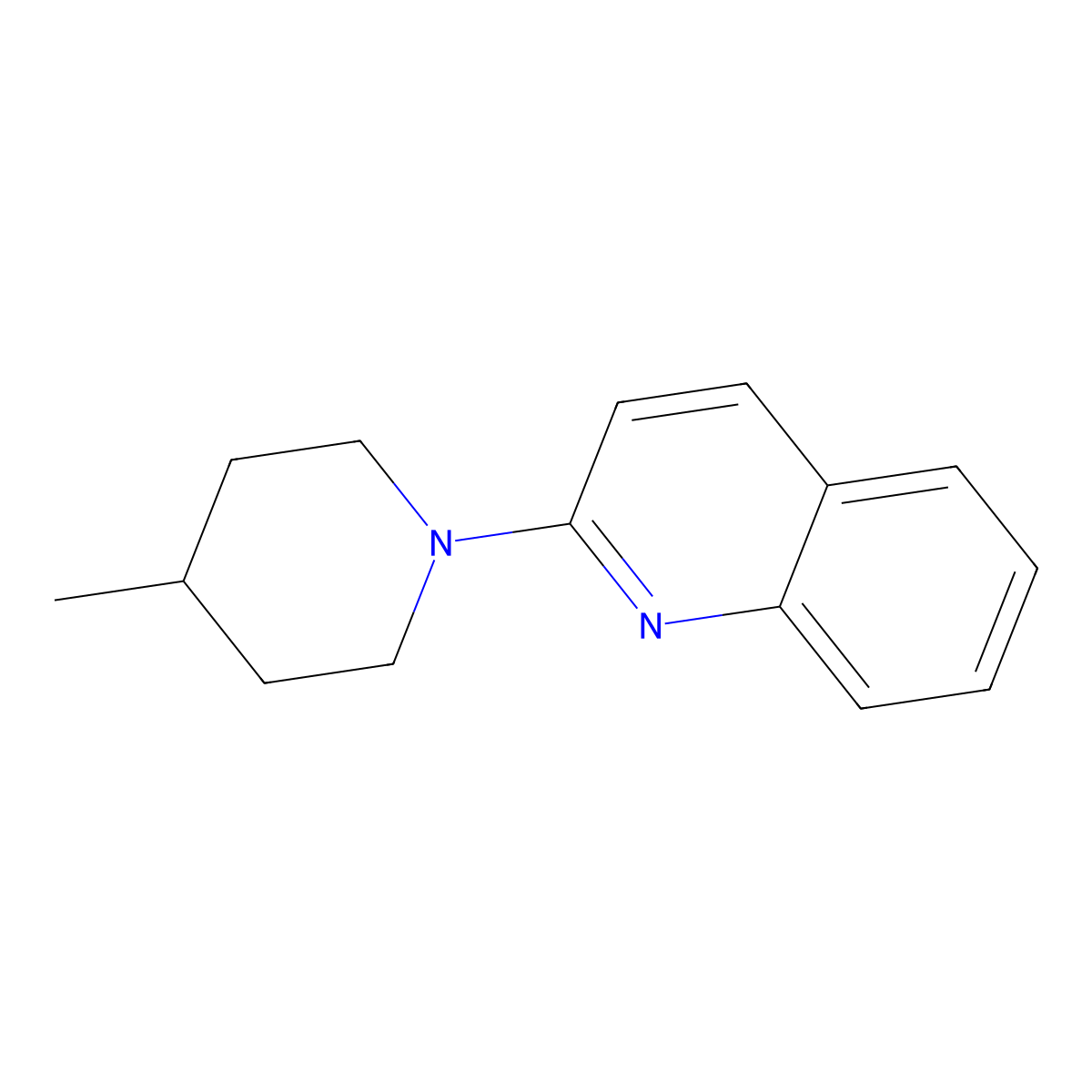 2-(4-Methyl-1-piperidinyl)quinoline molecular structure, CAS 337338-89-3