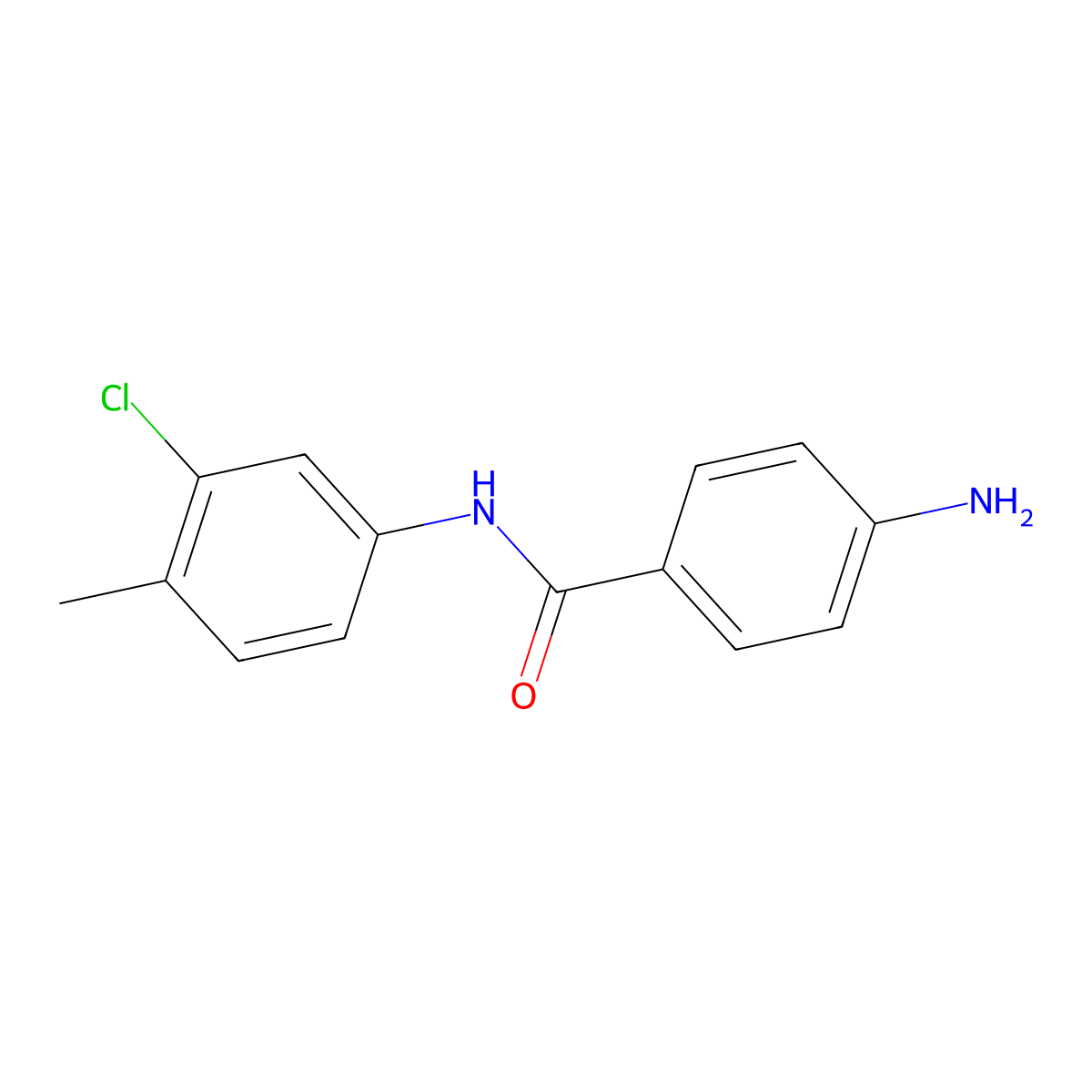 4-amino-N-(3-chloro-4-methylphenyl)benzamide molecular structure, CAS 337345-86-5