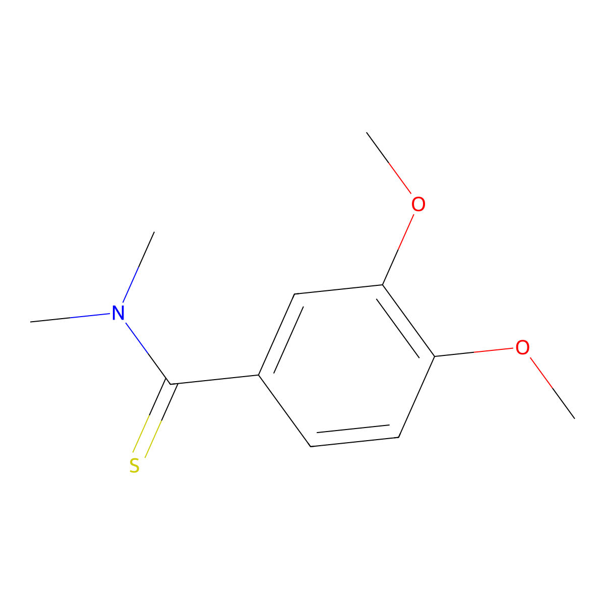 3,4-dimethoxy-N,N-dimethylbenzenecarbothioamide molecular structure, CAS 337353-89-6