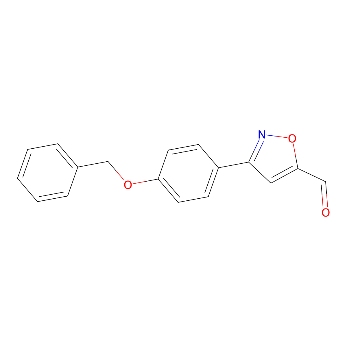 3-(4-Benzyloxy-phenyl)-isoxazole-5-carbaldehyde molecular structure, CAS 337355-81-4