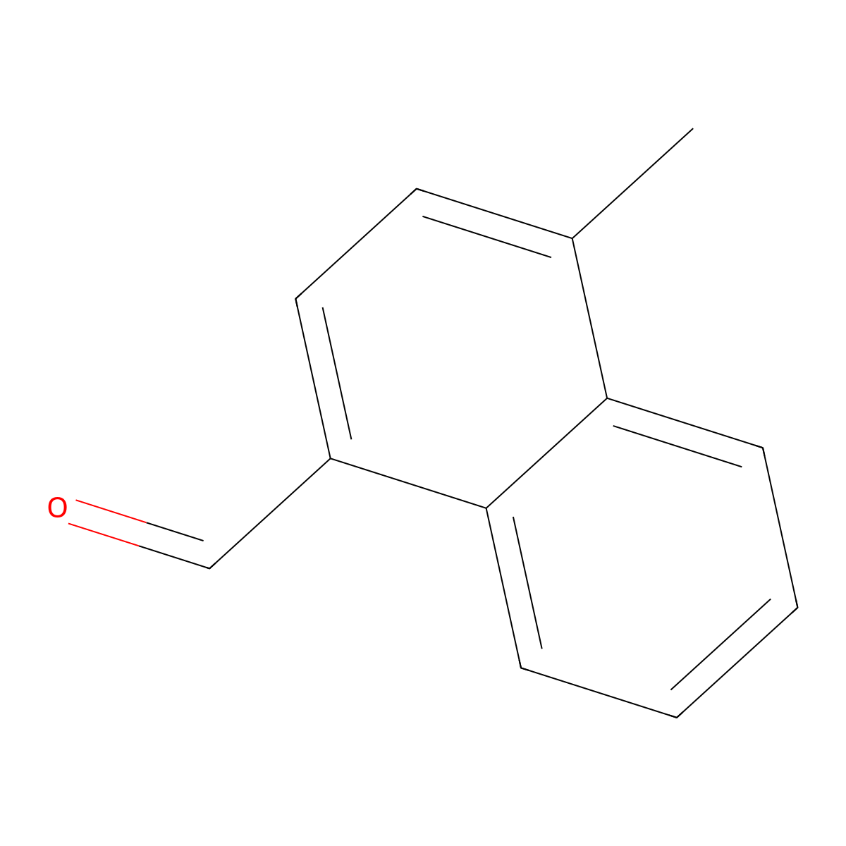 1-Naphthalenecarboxaldehyde, 4-methyl- molecular structure, CAS 33738-48-6