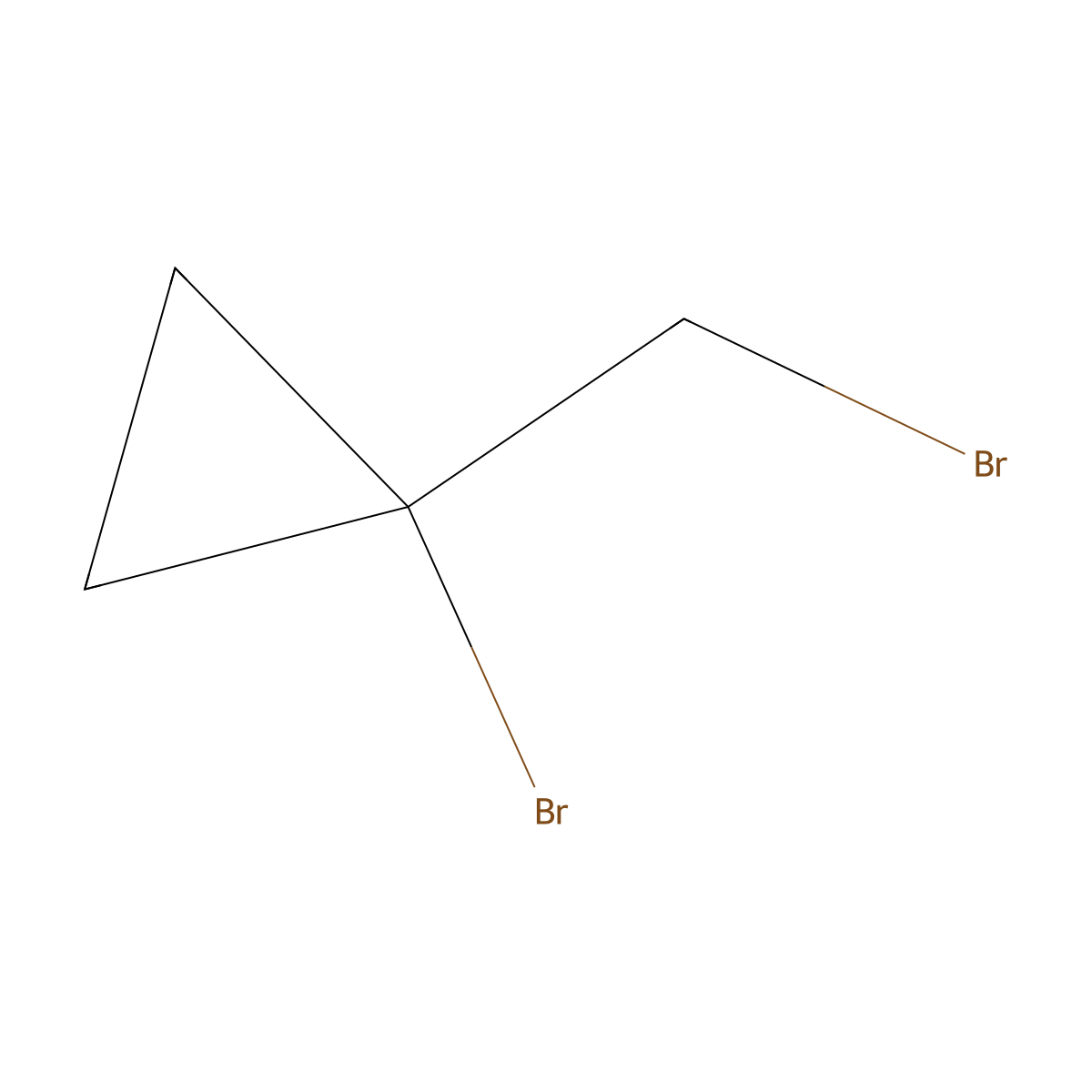 1-Bromo-1-(bromomethyl)cyclopropane molecular structure, CAS 33742-80-2