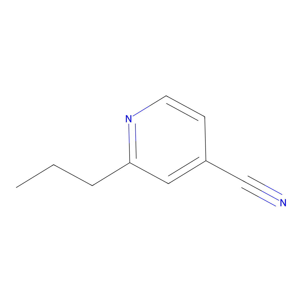 2-Propylisonicotinonitrile molecular structure, CAS 33744-19-3