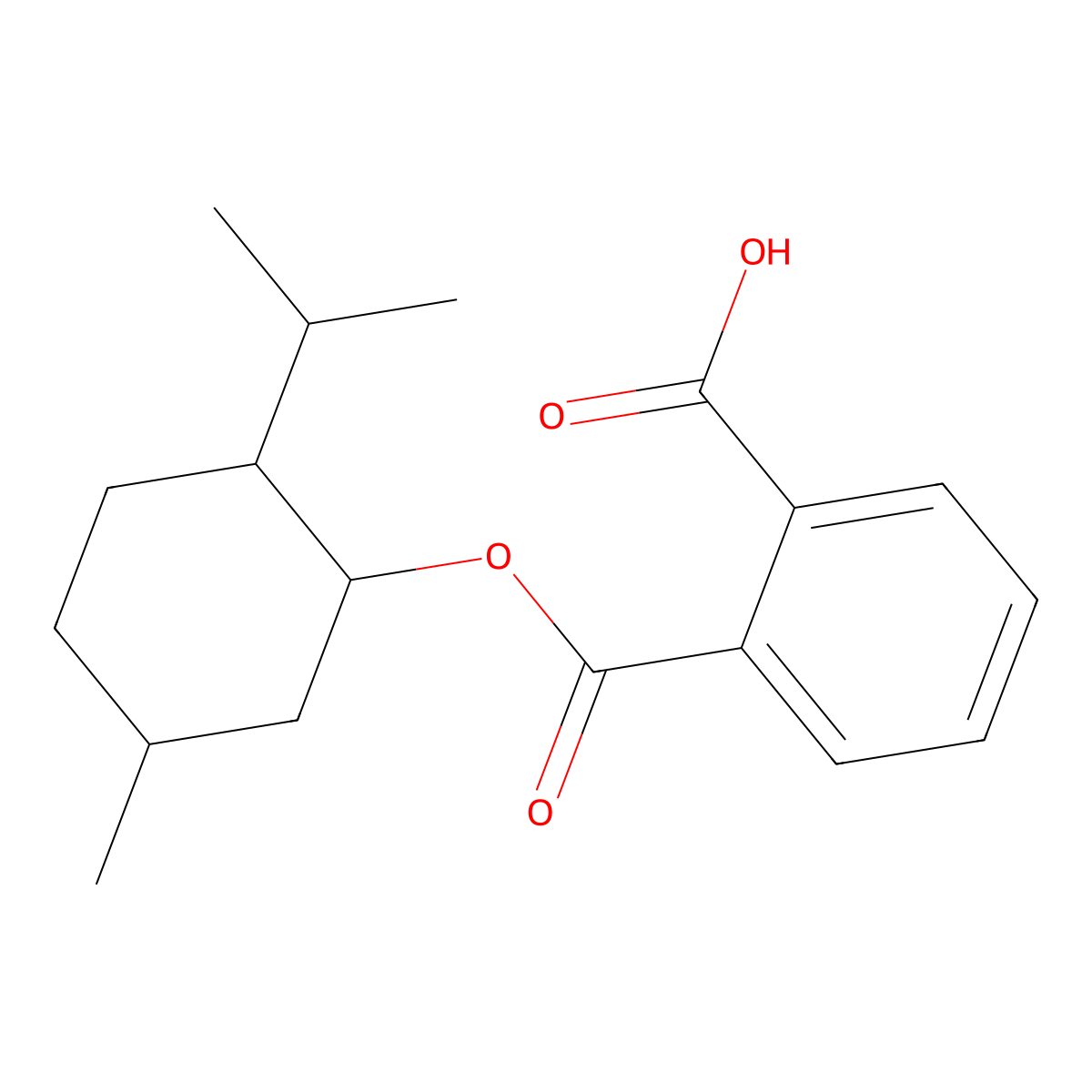 (-)-mono-(1R)-Menthyl phthalate molecular structure, CAS 33744-74-0